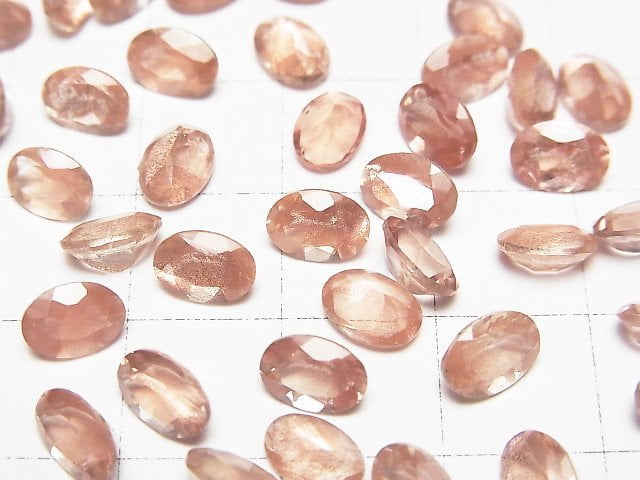 High Quality Oregon Sunstone AAAA Loose stone Oval Faceted 7x5mm 1pc