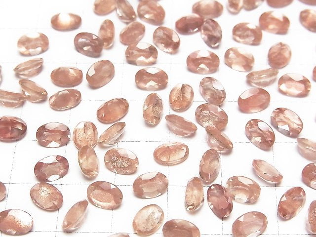 Hochwertiger Oregon Sonnenstein AAAA lose Stein oval facettiert 7x5mm 1 Stück