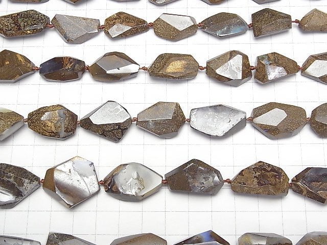 Boulder Opal facettierter Nugget 1/4 oder 1 Strang Perlen (ca. 16 Zoll/39 cm)