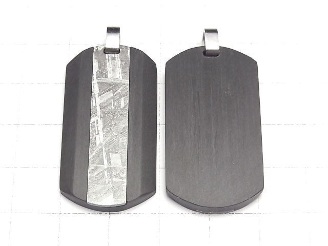Meteorite (Muonionalusta ) Dog Tag Pendant 38x20mm 1pc