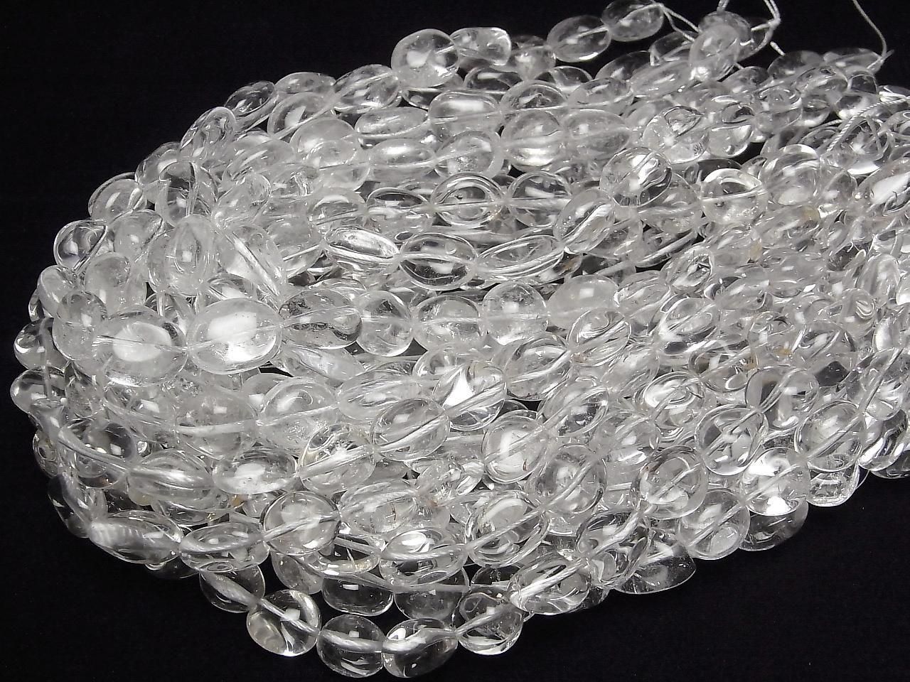 Quartz Cristal AAA - Pépites demi-fil ou 1 fil (environ 38 cm/15 pouces)