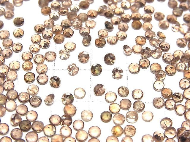 Hochwertiger Andalusit AAA lose Steine Rund facettiert 3x3mm 10 Stück