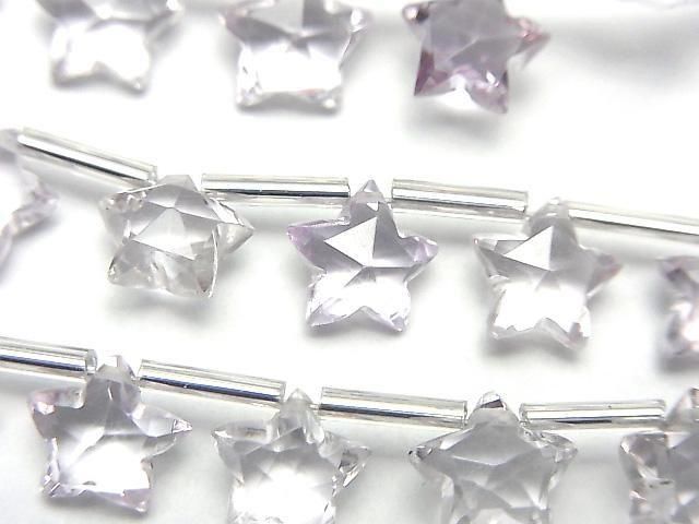 High Quality Pink Amethyst AAA-Faceted Star 8x8mm 1strand (8pcs)