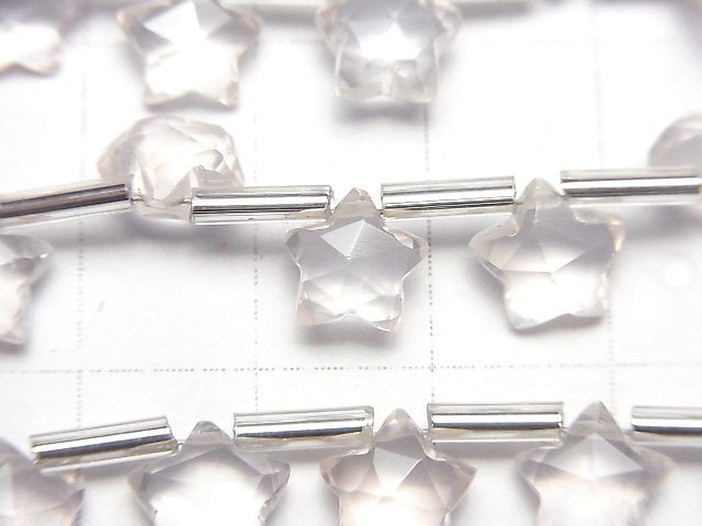 High Quality Rose Quartz AAA-Faced Star 8x8mm 1strand (8pcs )