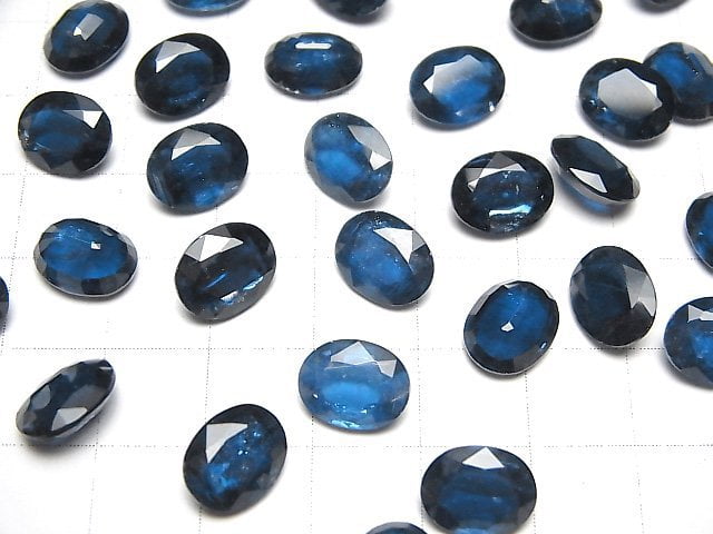 Hochwertiger Indigo-Blau Kyanit AAA Lose Stein Oval Facettiert 10x8mm 1Stk