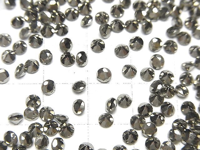 Pyrit lose Steine rund facettiert 3x3mm 10 Stück