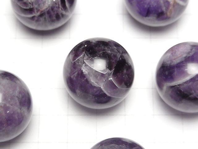 Mix Amethyst Sphere ,Round 25mm 1pc