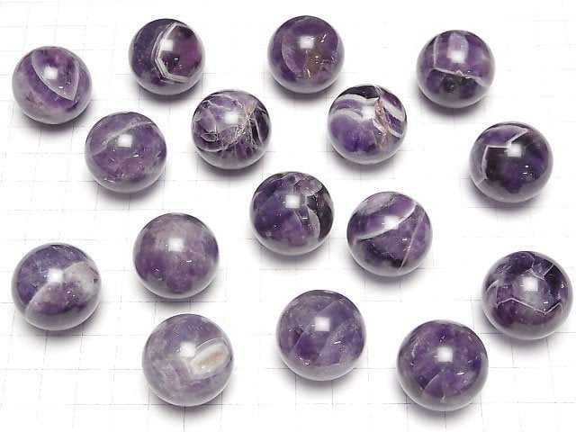 Mix Amethyst Kugel, Rund 25mm 1Stück