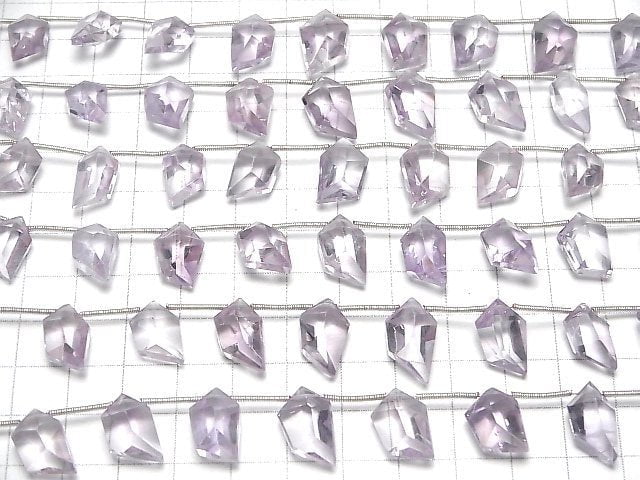 Hochwertige helle Amethyst AAA-Spindel geschnittene 1strang Perlen (8 Stück)