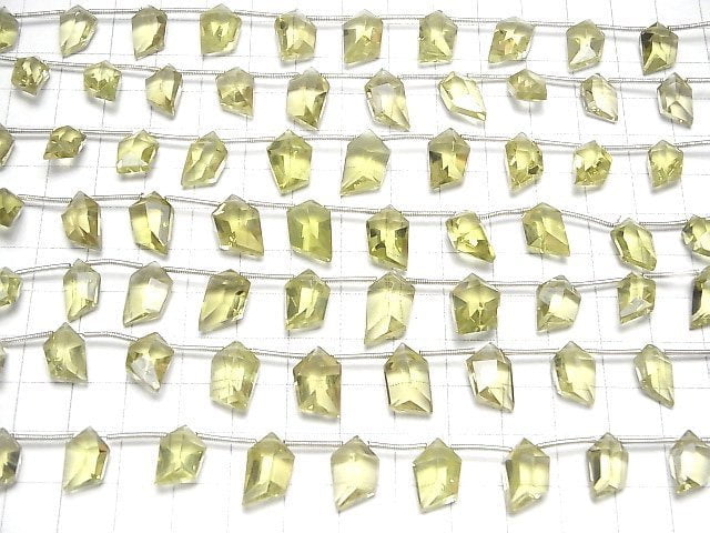 Hochwertige Olivenquarz AAA-Spindel geschnittene 1strang Perlen (8 Stück)