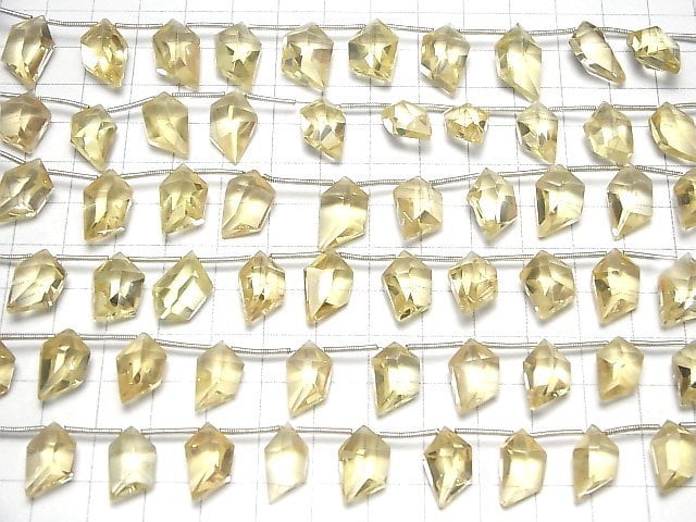 Hochwertiger natürlicher Champagnerfarbener Quarz AAA-Spindel geschnittene 1strang Perlen (8 Stück)