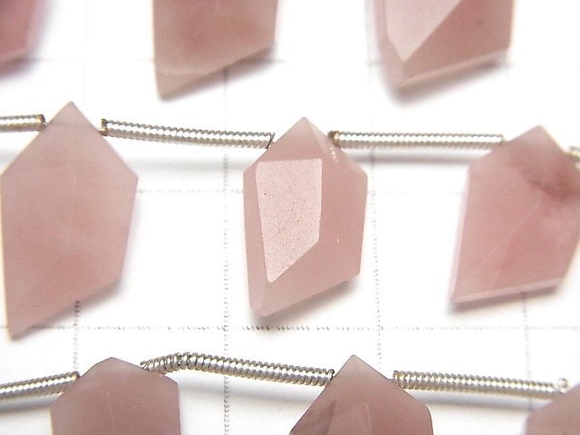 Guava Quartz AA++ spindle cut 1strand beads (aprx.4inch/10cm)