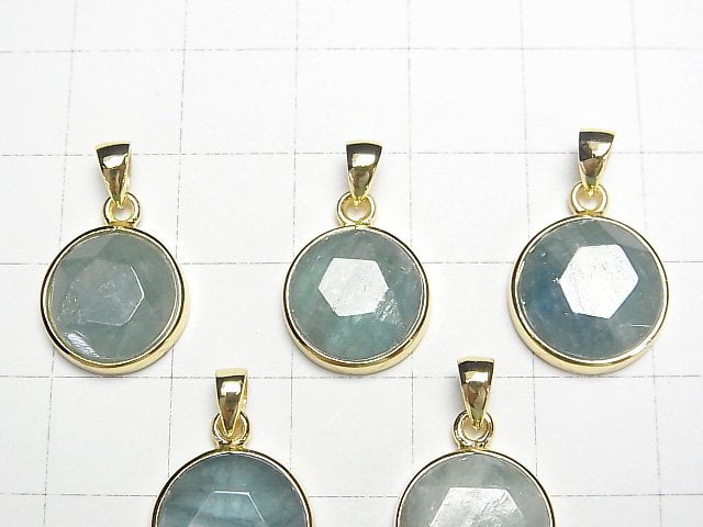 Kyanit AA+ Hexagram Anhänger 13x13mm 18KGP 1Stück