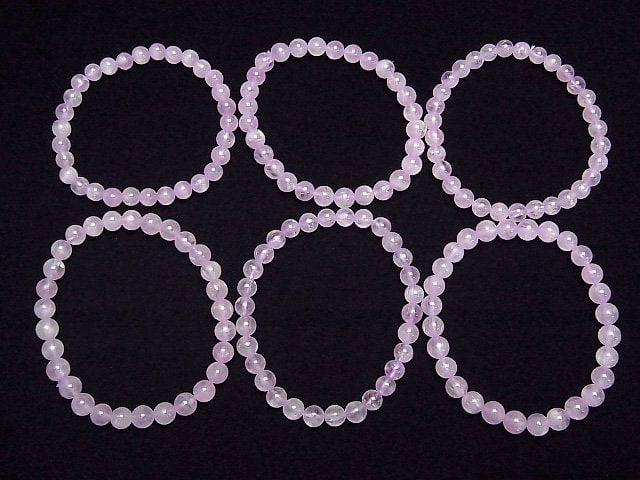 Nigerian Kunzite AAA Rund 6mm Armband