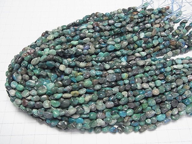 Pérou Chrysocolle AA Pépite 1 fil de perles (env. 15 pouces/38 cm)