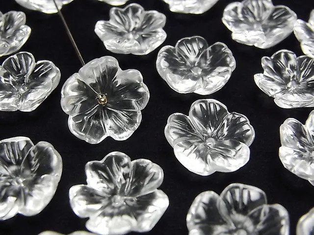 Crystal AAA- Flower 14mm Center Hole 2pcs