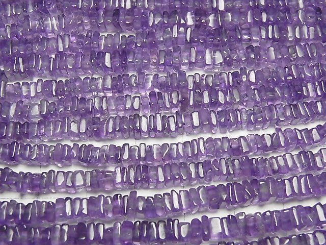 Amethyst AA++ Quadratische Rondelle (Scheibe) halbe oder 1Strang Perlen (ca. 15Zoll/38cm)