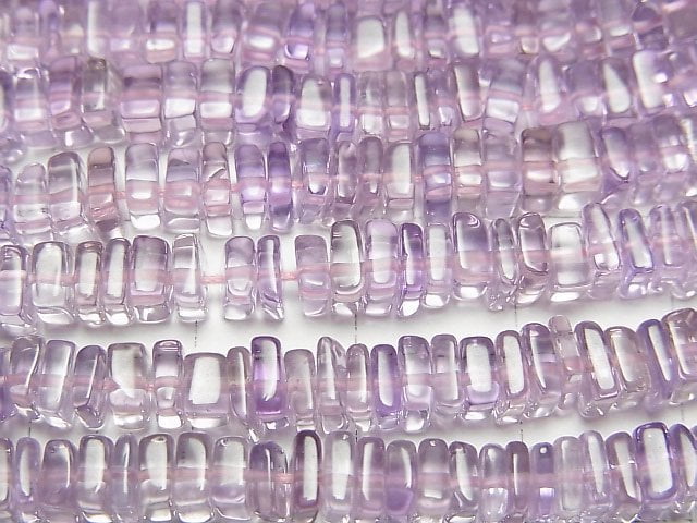 Pink Amethyst AAA- Square Rondelle (disc) 1strand beads (aprx.15inch/38cm)