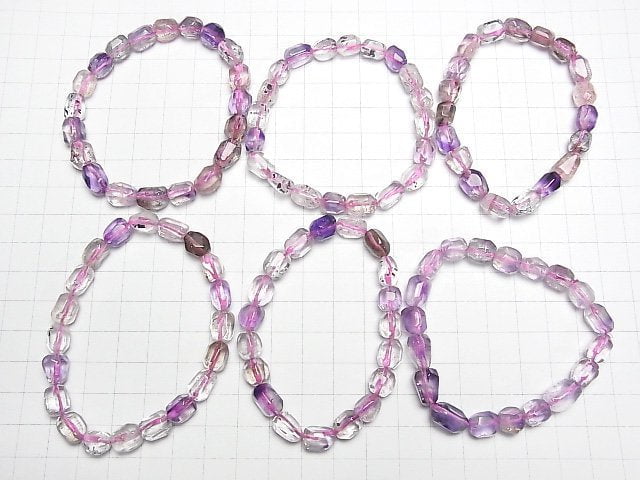 Elestial Quarz AAA- Nugget Armband