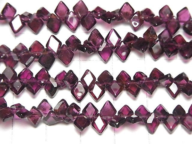 Hochwertiger Granat AA++ Diamantform 1 Strang Perlen (ca. 7 Zoll/18 cm)