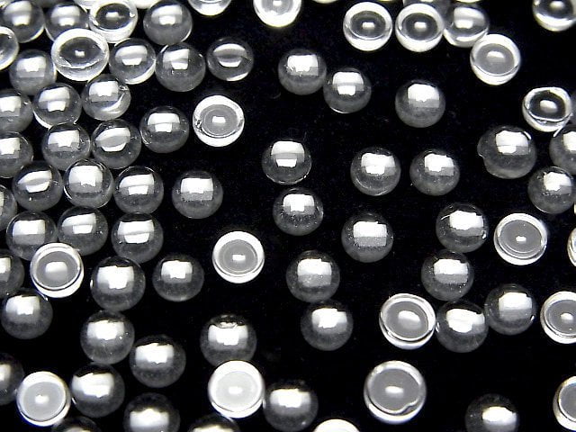 Kristall AAA runder Cabochon 4x4mm 10 Stück
