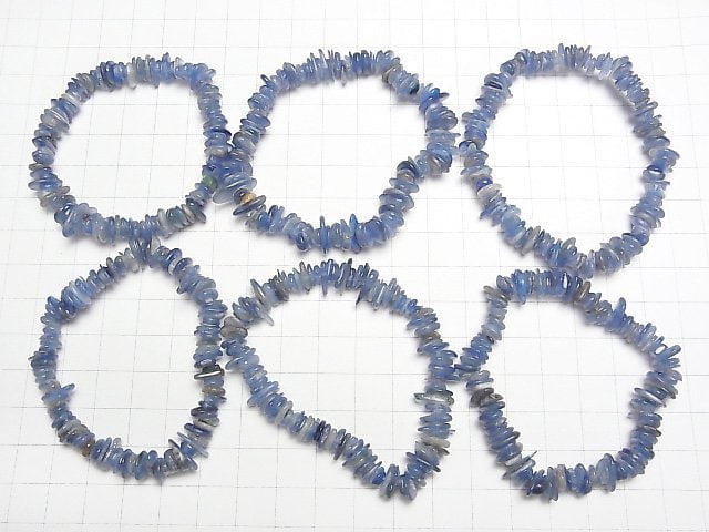 Kyanit AA Chips (kleine Nuggets) Armband