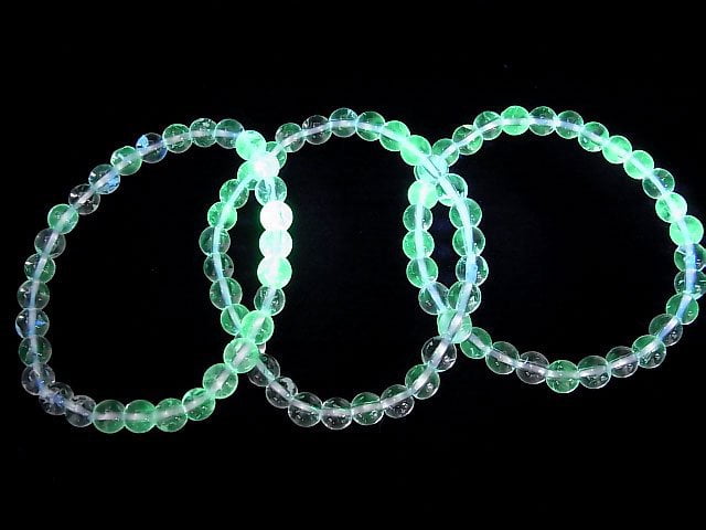 Hochwertiges Hyalit-Opal AAA Runde 6 mm Armband