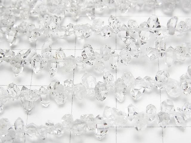 Afghanistan Double Point Crystal AAA- Top Side Drilled Hole half or 1strand beads (aprx.15inch/37cm)