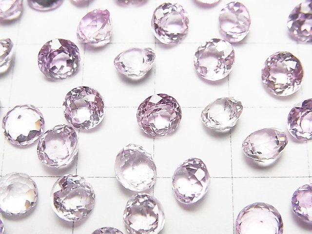 High Quality Kunzite AAA Loose stone Round Faceted 6x6mm 1pc