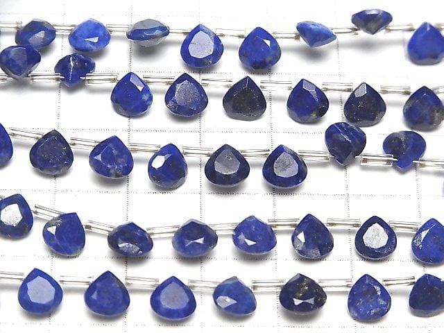 Hochwertiger Lapislazuli AA++ Kastanienbraun Facettiert 6x6mm 1 Strang Perlen (18 Stück)