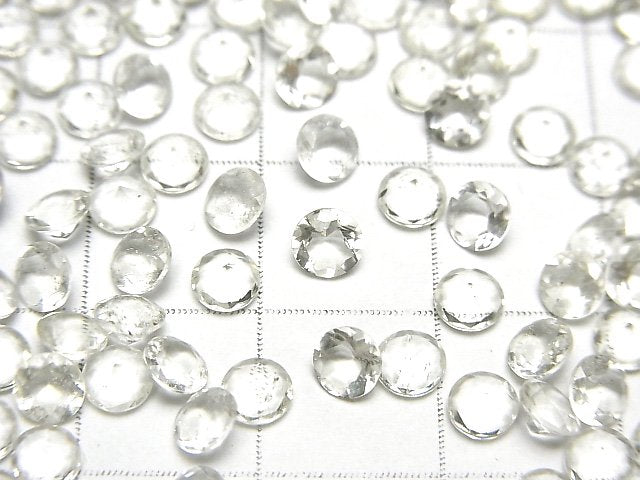 高品質利比亞沙漠玻璃 AAA 散石圓刻面 4x4mm 5顆