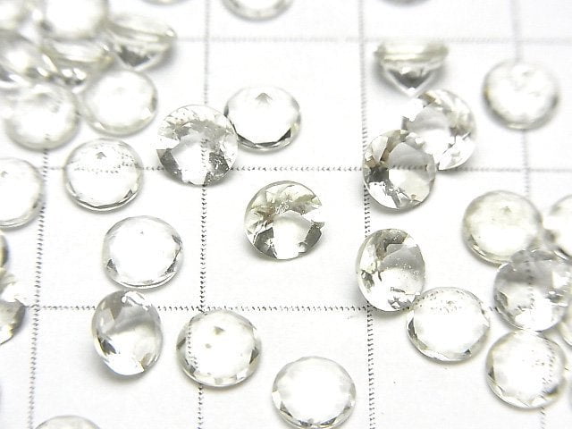 高品質利比亞沙漠玻璃 AAA 級裸石 圓形刻面 5x5mm 2顆