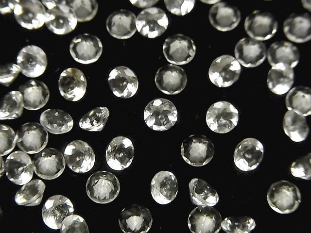 Hochwertiges libysches Wüstenglas AAA lose Steine rund facettiert 5x5mm 2Stk