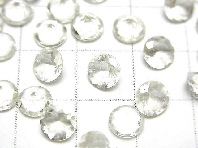 高品質利比亞沙漠玻璃 AAA 散石 圓形刻面 6x6mm 2顆