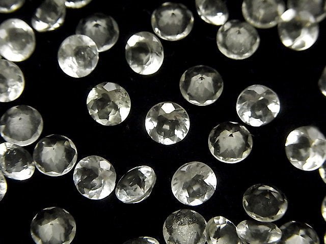 Hochwertiges libysches Wüstenglas AAA lose Steine rund facettiert 6x6mm 2Stk