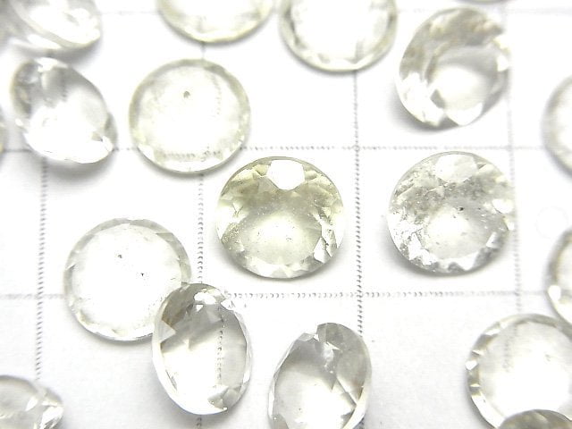 高品質利比亞沙漠玻璃 AAA 散石 圓刻面 8x8mm 1顆