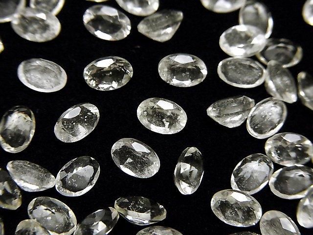 高品質利比亞沙漠玻璃 AAA 散裝裸石 橢圓刻面 6x4mm 2顆