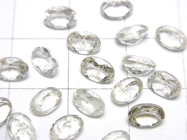 高品質利比亞沙漠玻璃 AAA 散裝裸石 橢圓刻面 6x4mm 2顆