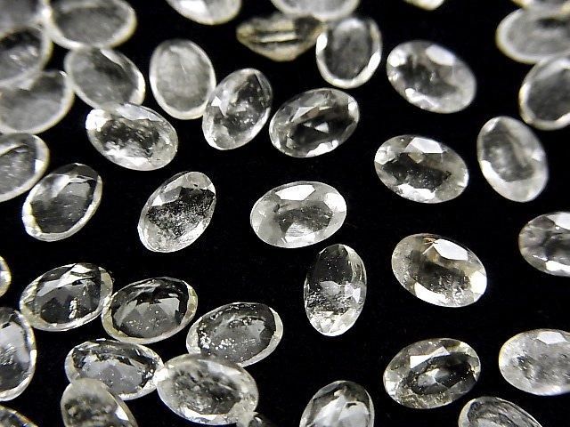 Hochwertiges libysches Wüstenglas AAA lose Stein oval facettiert 6x4mm 2 Stück