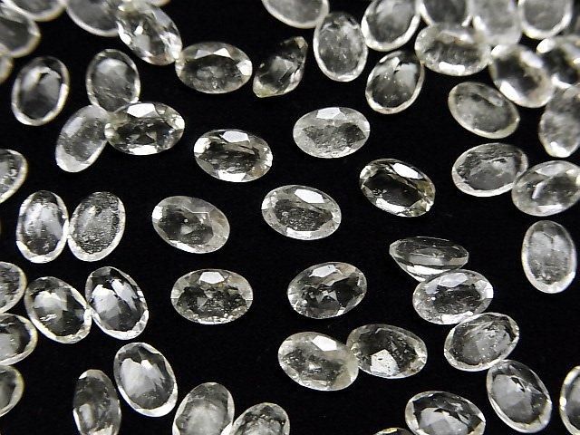 Hochwertiges libysches Wüstenglas AAA lose Stein oval facettiert 6x4mm 2 Stück