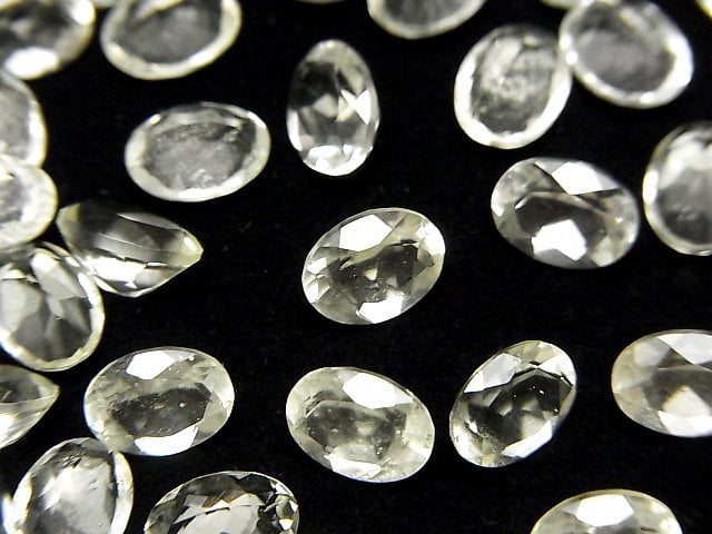 Hochwertiges libysches Wüstenglas AAA lose Stein oval facettiert 8x6mm 1 Stück