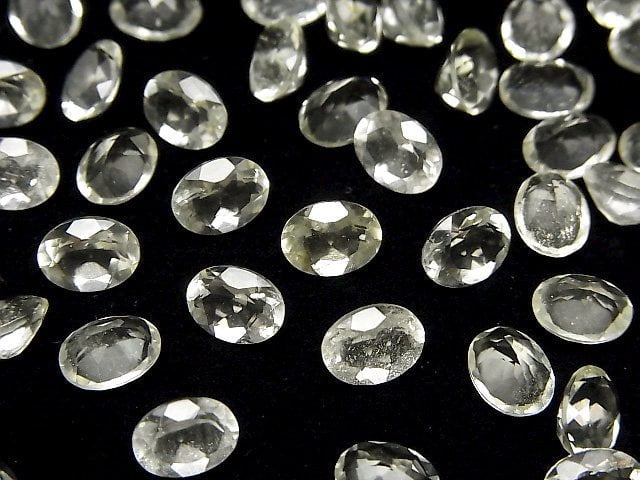 Hochwertiges libysches Wüstenglas AAA lose Stein oval facettiert 8x6mm 1 Stück