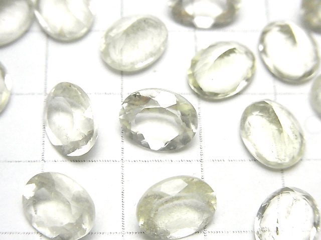 高品質利比亞沙漠玻璃 AAA 散珠 橢圓刻面 10x8公釐 1顆