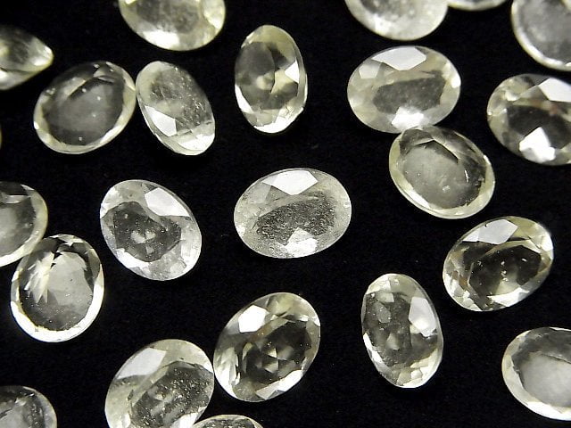 Hochwertiges libysches Wüstenglas AAA lose Stein oval facettiert 10x8mm 1 Stück