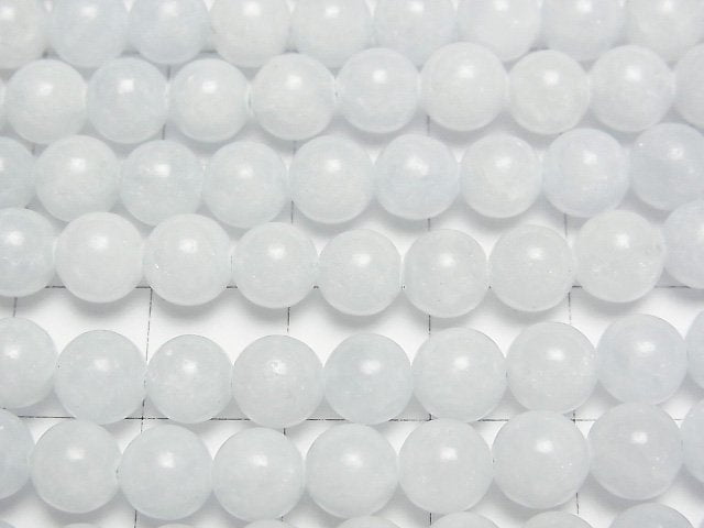 African Blue Calcite Round 6mm 1strand beads (aprx.15inch/37cm)