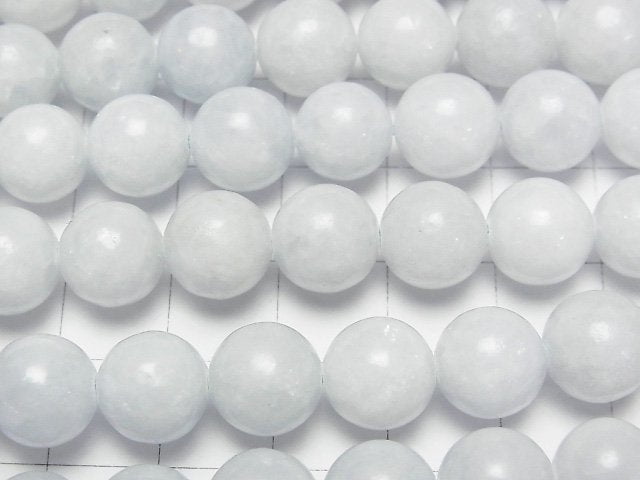 African Blue Calcite Round 10mm half or 1strand beads (aprx.14inch/35cm)