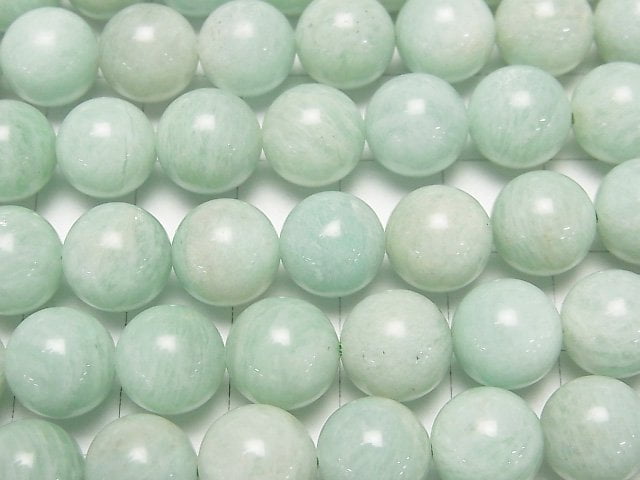 綠色長石圓珠 10mm 半串或一串 (約15英吋/37公分)