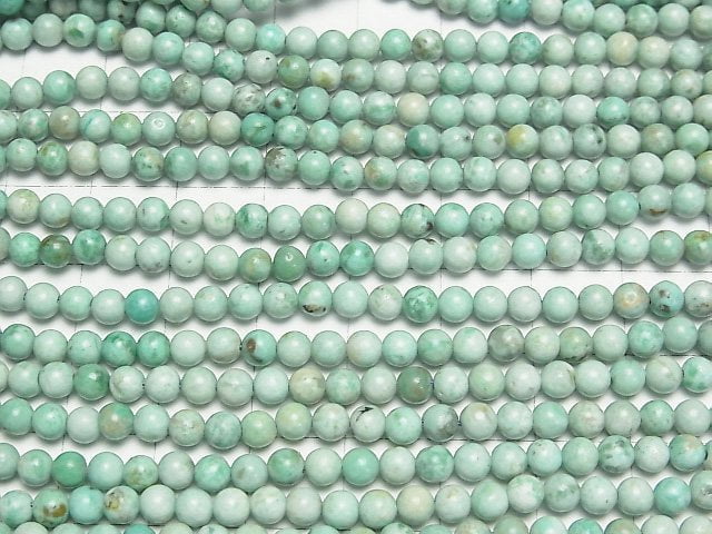 Peru Chrysokoll AA+ Rund 4mm 1strang Perlen (ca. 15 Zoll / 37 cm)