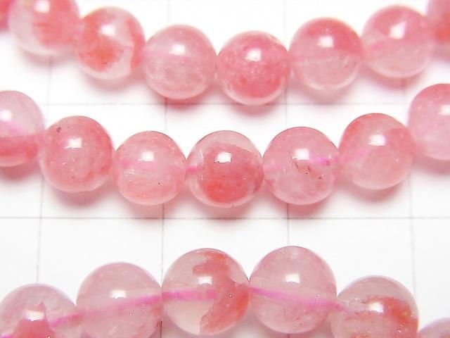 薔薇輝石矽膠 AAA 圓珠 6.5mm 手鍊