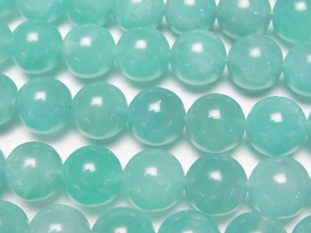 非洲亞馬遜石 AA++ 圓珠 10mm 半串或一串 (約15英吋/38公分)